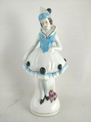 Art Deco Porcelain Figure Of Pierrette Germany - Pierrot Harlequin Clown