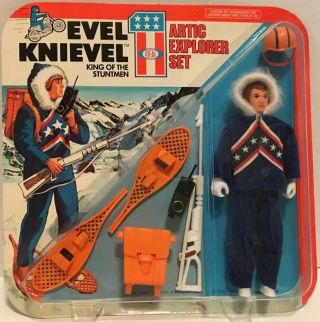 Evel Knievel King Of The Stuntmen Arctic Explorer Set Ideal 1975