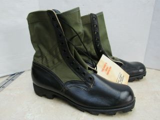 Us Vietnam Era Jungle Combat Boots Addison 12 Reg Dated May 1968 Nos