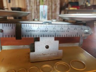 VINTAGE SINGLE BEAM BALANCE PRECISION SCALE - Correct Count 50 grams USA 2