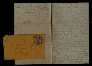 14th Pennsylvania Cavalry Civil War Letter " Rebs Very Plenty " At Harpers Ferry