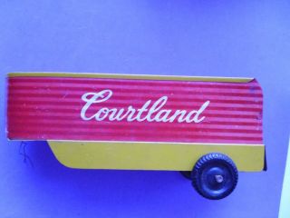 Vintage Walt Reach Toys Courtland Tin Lumber Tractor Trailer Made in USA 7
