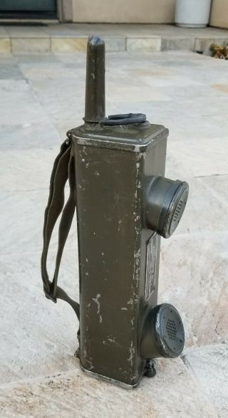 Wwii Us Military Receiver Transmitter Walkie Talkie Radio Bc - 611 - F Signal Corps