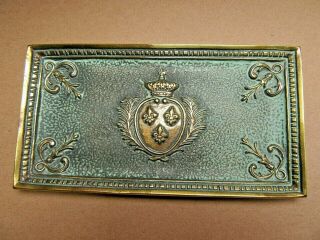 Bronze Max Le Verrier Tray French Royal Arms