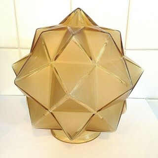 An Art Deco " Starburst " Glass Shade For Use With Table Lamp - Modernist