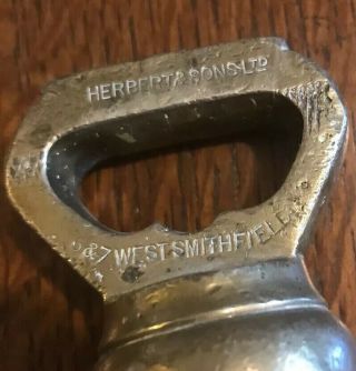 Antique West Smithfield Herbert&sons 2 Lb Heavy Bronze/brass Bell Shaped