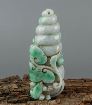 Chinese Exquisite Hand - Carved Frog Carving Jadeite Jade Pendant