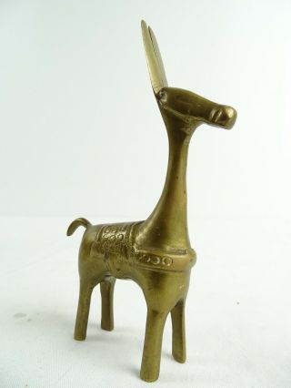 Vintage Peruvian Solid Brass Llama Figurine Peru South America 2