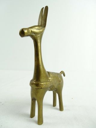 Vintage Peruvian Solid Brass Llama Figurine Peru South America 4