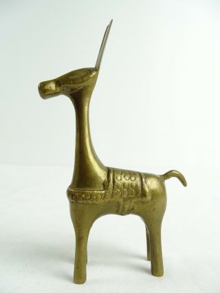 Vintage Peruvian Solid Brass Llama Figurine Peru South America 5