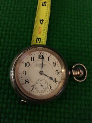 Vintage Pocket Watch Hamilton A.  N.  Anderson Standard Time 17Jewels.  Sterling. 2