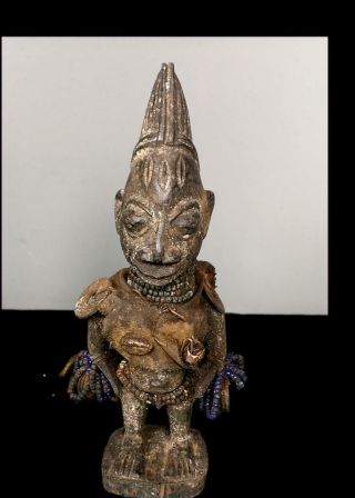 Old Tribal Yoruba Ibeji (twin) Figure : Nigeria
