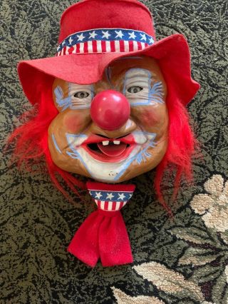 Rare Laffun Head Peter Figuren The Clown Bibi Products Co.  Crazy Guys Squirter