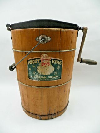 Antique Woodenware Frost King Cedar Ice Cream Maker Richmond Va Cedar