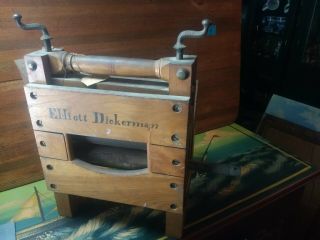 Elliott Dickerman (Dickersman) Clothes Wringer Antique Patent Model Feb 18th 1862 7