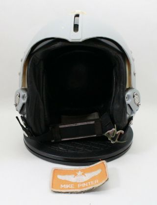 Us Hgu - 2a/p Pilot Flight Helmet With Name Patch 007 - 3681