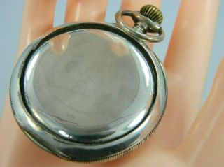 Antique 0.  900 SILVER Chronograph HAND - WINDING Pocket Watch 2