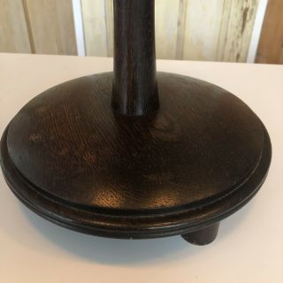 Vintage Oak Wooden Torchere Jardiniere Plant Stand Display Stand 2