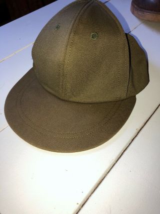 Vintage Vietnam Us Army Military Green Field Cap Hat Ace Mfg Co Inc Size 7 1/4