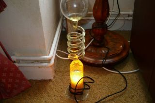 Fab Vintage Retro Glass Swirl Effect Lava Lamp