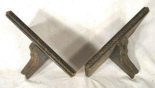 EARLY 20th CENTURY ARTS & CRAFTS MISSION OAK WALL SHELVES 2