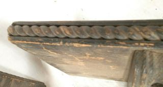 EARLY 20th CENTURY ARTS & CRAFTS MISSION OAK WALL SHELVES 5