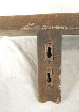 EARLY 20th CENTURY ARTS & CRAFTS MISSION OAK WALL SHELVES 6