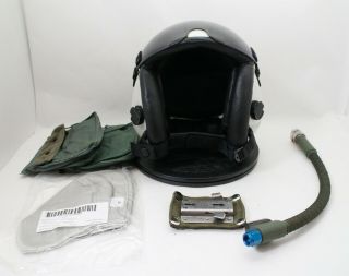 Us Hgu - 68/p Pilot Flight Helmet With Redar Oxygen Mask Hose 007 - 3683