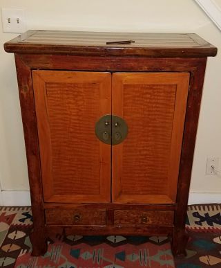 Antique Chinese Or Mongolian Wedding Cabinet Circa 1890 To 1910