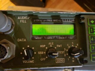 Harris AN/PRC - 138 HF Radio with British WOTAN amplifier case. 4