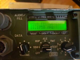 Harris AN/PRC - 138 HF Radio with British WOTAN amplifier case. 5