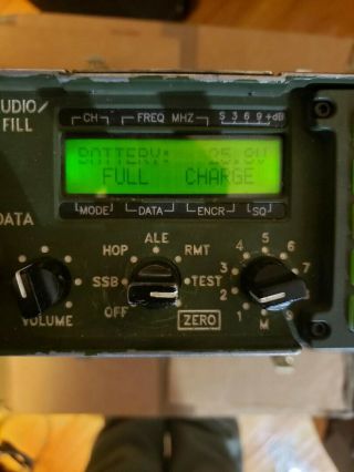 Harris AN/PRC - 138 HF Radio with British WOTAN amplifier case. 6