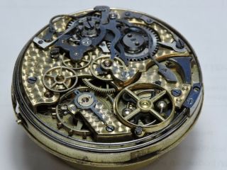 Tiffany Quarter Repeater Chronograph Swiss Pocket Watch Movement 4