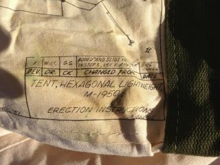 MILITARY SURPLUS 5 MAN M1950 ARCTIC TENT 13x13 CAMPING ARMY,  LINER M 1950 HUNTING 2