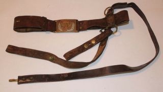 Civil War Period Dragoon Or Cavalry Sword Belt
