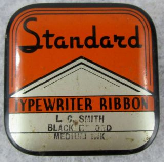 Vintage Standard Typewriter Ribbon Tin