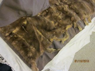 VINTAGE FUR CARRIAGE/ AUTO BLANKET/LAP ROBE,  great addition to your old car 2