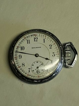 1920 16s 21j Illinois Burlington Pocket Watch Case Runs