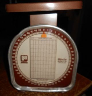 Vintage 1978 Pelouze Model Y - 50 50 Lb.  Postal Scale