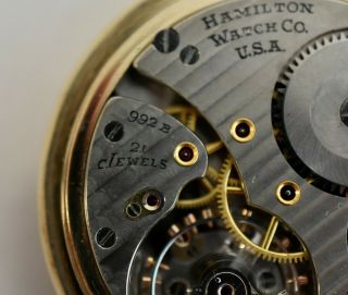 Hamilton Railway Special Pocket Watch 10 K Gold Field 8
