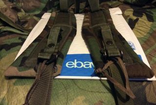 Us Army/usmc Alice Lc - 2 Woodland Camo Combat Pack Shoulder Straps Set Complete