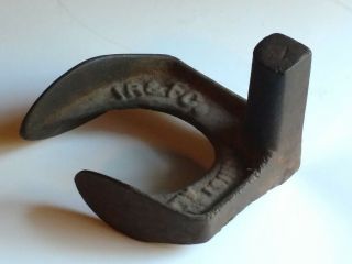 Antique Rustic Cast Iron Double Cobbler Shoe Last Ir & Fc Anniston Alabama