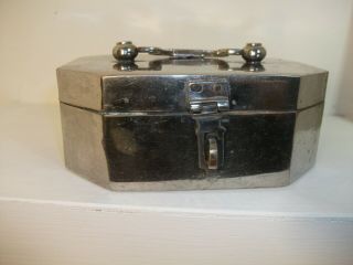 Indian Silver Plated Spice Box Of Interest