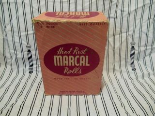 Vintage Marcal Barber Chair Head Rest Tissue Rolls Box