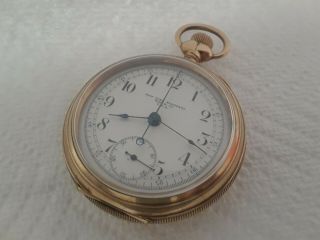 Old Pocket Watch York Standard Chronograph Lever Set