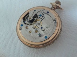 old pocket watch YORK STANDARD chronograph lever set 5