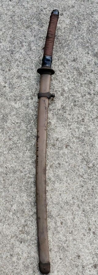 Wwii Japanese Officer’s Gunto / Sword With Scabbard
