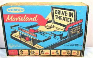 1959 - - REMCO - - MOVIELAND DRIVE IN THEATER - - BOX,  BILL BOARDS,  FILM STRIPS 2