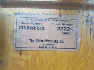 Globe - Wernicke Co.  713 Barrister Bookcase Section 8