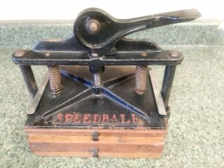 Speedball Letterpress Printing Press Antique Vintage